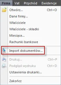 Zrzut ekranu — import3